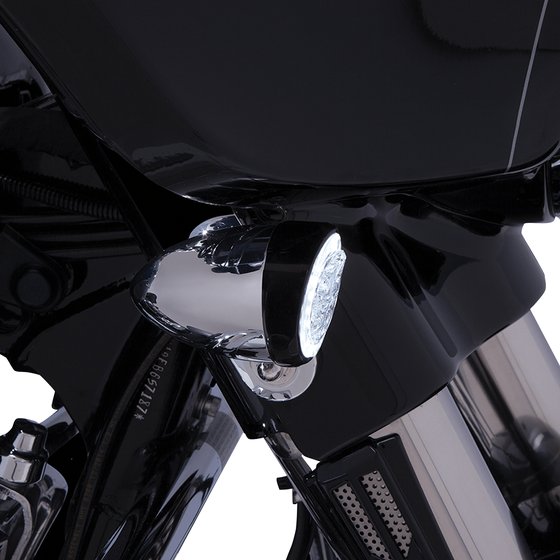 CVO SE ELECTRA GLIDE ULTRA LIMITED (2014 - 2021) front signal light inserts - black fang | CIRO