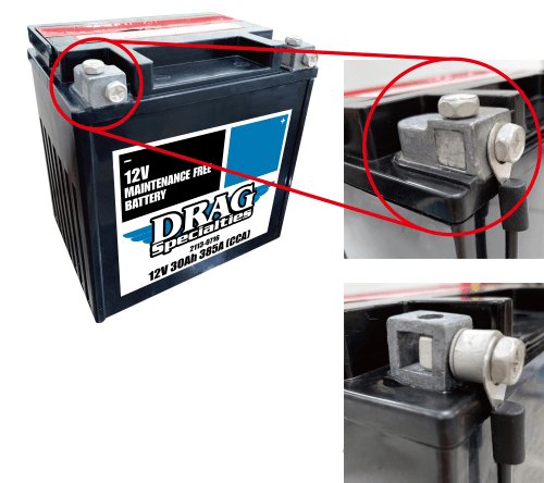 SCREAMIN EAGLE ELECTRA GLIDE (2004 - 2005) battery drag yix30l-ft and battery drag ytx30l-ft-bs | DRAG SPECIALTIES BATTERIES