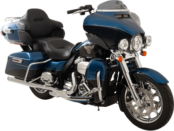 STREET GLIDE (2014 - 2022) super low dark smoke windshield for harley flh | KLOCK WERKS