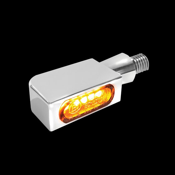 ROAD GLIDE LIMITED CLASSIC (1998 - 2020) smd micro amber/chrome turn-signal | HEINZ BIKES