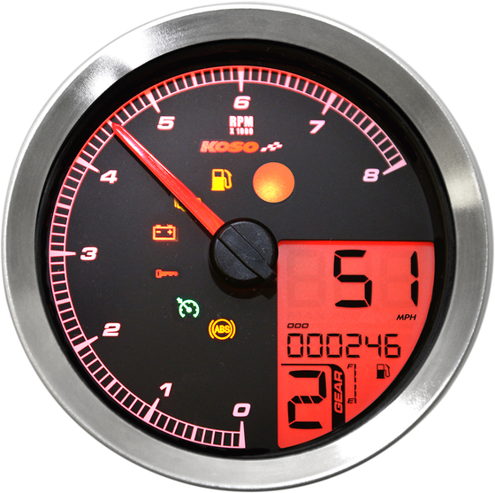 HERITAGE SOFTAIL CLASSIC (2011 - 2022) tachometer multi meter hd-04 bk | KOSO NORTH AMERICA