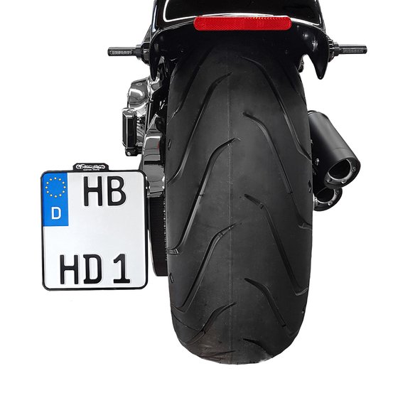 DYNA LOW RIDER (1993 - 2005) license plate with tail light | HEINZ BIKES