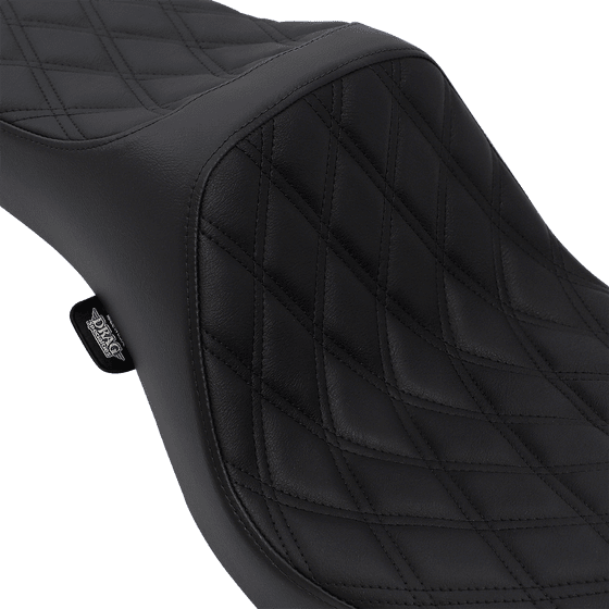 DYNA SUPERGLIDE CUSTOM (2006 - 2014) predator iii double diamond black seat | DRAG SPECIALTIES SEATS