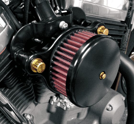 XL1200N (2007 - 2012) high performance round air cleaner in black | JOKER MACHINE