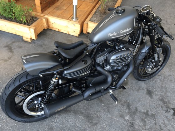 Sportster 883 (2004 - 2009) short black rear fender | CULT WERK