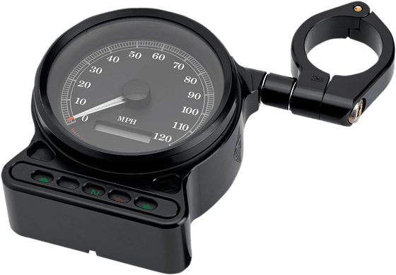 Sportster 883 (2007 - 2009) swivel mount speedometer indicator (black) | JOKER MACHINE