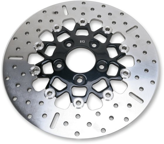 SOFTAIL ROCKER/CUSTOM (2008 - 2011) floating round brake rotor in black | EBC