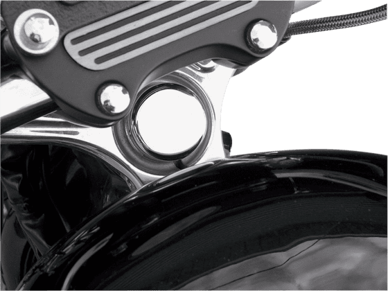 DYNA SUPERGLIDE CUSTOM (1992 - 2005) chrome steering stem bolt cover | DRAG SPECIALTIES