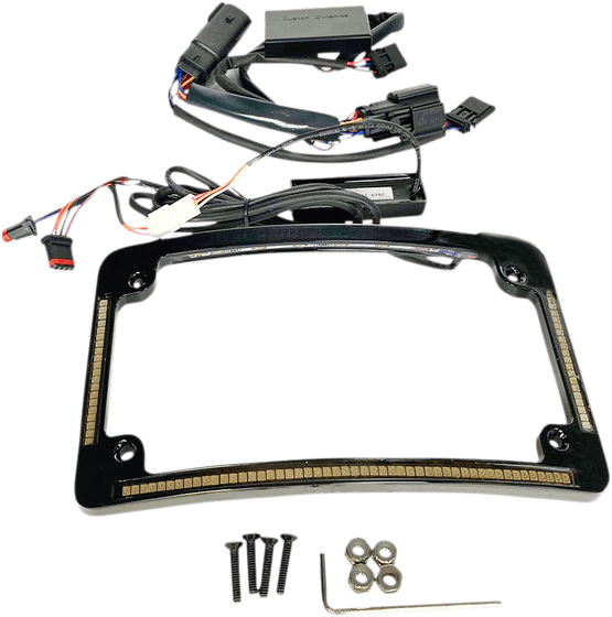 STREET GLIDE (2014 - 2022) black license plate frame for flhx | CUSTOM DYNAMICS