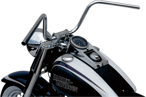 DYNA LOW RIDER (1993 - 2009) steel chrome plated apehanger handlebar with cable indent - 1" diameter | TRW