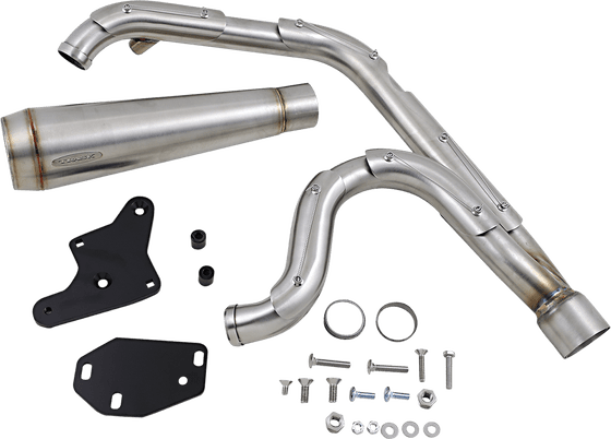 SOFTAIL LOW RIDER (2018 - 2020) 2:1 assault exhaust system for harley-davidson softail 2018 and newer | TRASK