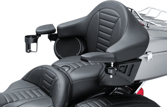 ULTRA CLASSIC ELECTRA GLIDE LOW (2015 - 2016) black passenger armrests for 2014+ harley davidson flh models | KURYAKYN