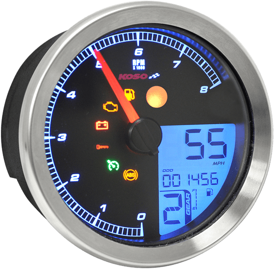 SOFTAIL SLIM (2012 - 2021) tachometer multi meter hd-04 bk | KOSO NORTH AMERICA