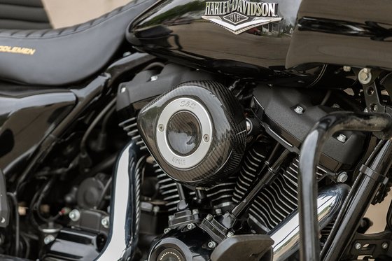 SPORTSTER 1200 SUPER LOW (2019 - 2020) carbon fiber tear drop air cleaner cover | S&S CYCLE