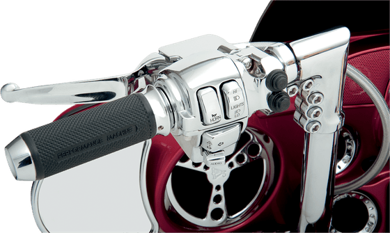 SCREAMIN EAGLE ROAD KING CVO (2008 - 2013) chrome left switch housing for radio (2007-2013) | DRAG SPECIALTIES