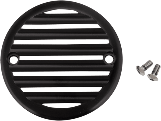 SPORTSTER 883 CUSTOM (2004 - 2010) finned black engine cover | JOKER MACHINE