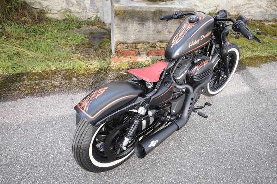 SPORTSTER 1200 ROADSTER (2004 - 2008) original black rear fender for harley xl | CULT WERK