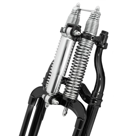 CVO SCREAMIN EAGLE DYNA (2007 - 2008) 1" black/chrome fork assembly | CLASSIC BIKE