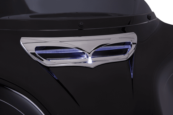 ELECTRA GLIDE ULTRA LIMITED LOW (2014 - 2022) chrome fairing trim with led intake | CIRO