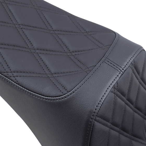 SOFTAIL CROSS BONES (2008 - 2011) black diamond stitched seat for harley softtail | DRAG SPECIALTIES SEATS