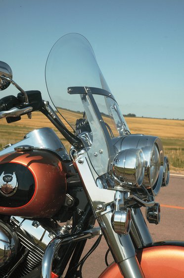 ROAD KING (1994 - 2022) low clear windshield for harley flhr | KLOCK WERKS