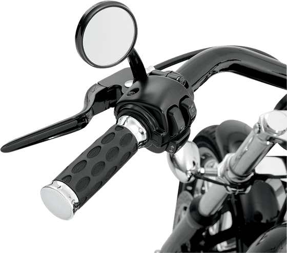 DYNA FAT BOB (2008 - 2017) chrome and rubber handlebar grips | DRAG SPECIALTIES