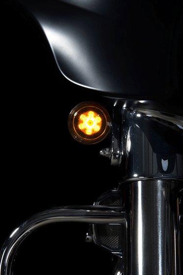 ROAD GLIDE CUSTOM (2010 - 2017) probeam dynamic ringz front turn signals | CUSTOM DYNAMICS