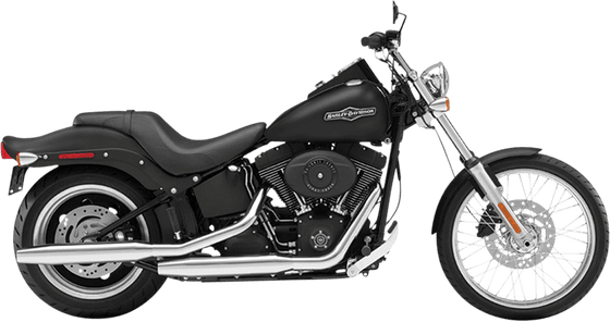 SOFTAIL CUSTOM (2007 - 2010) black rear air shocks for flst | LEGEND SUSPENSION