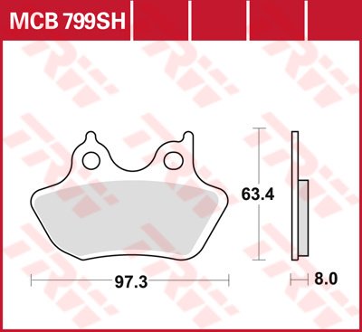 CVO ELECTRA GLIDE ULTRA CLASSIC (2007 - 2008) sintered metal brake pads | TRW