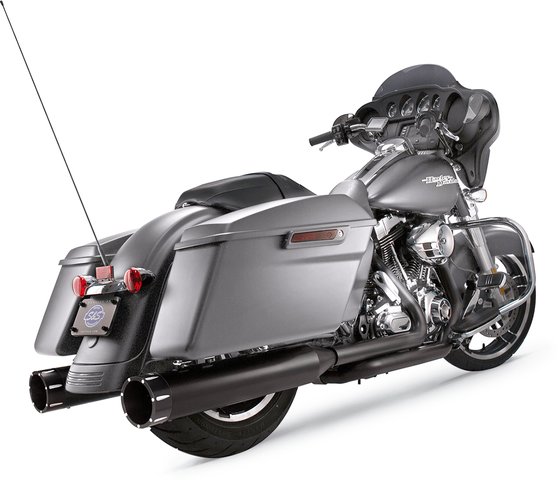 ROAD KING (2017 - 2022) mk45 slip-on muffler with tracer end cap | S&S CYCLE