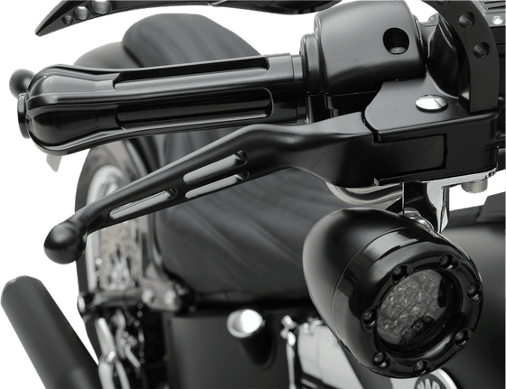 DYNA WIDE GLIDE (1996 - 2017) slotted wide blade black levers | DRAG SPECIALTIES