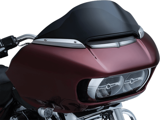 ROAD GLIDE LIMITED CLASSIC (2020 - 2022) chrome windshield side trims | KURYAKYN