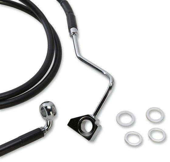 ROAD GLIDE CUSTOM (2015 - 2022) extended upper front brake line kit | DRAG SPECIALTIES