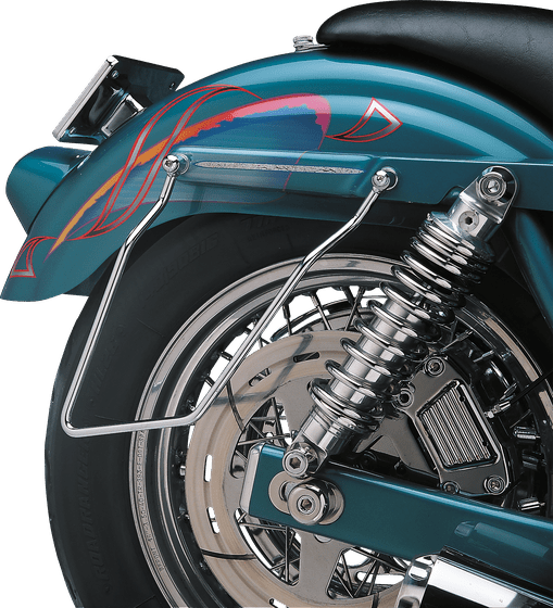 DYNA SUPERGLIDE (1981 - 1994) chrome saddlebag support bracket for 82-94 fxr s | DRAG SPECIALTIES