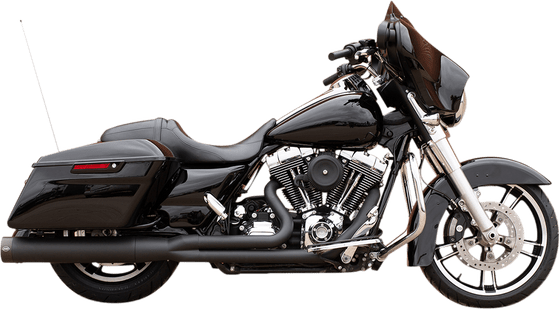 STREET GLIDE SPECIAL (2014 - 2016) 2-1 black exhaust system for harley fl 2007-2016 | S&S CYCLE