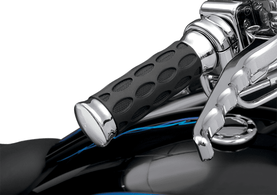 SCREAMIN EAGLE ROAD KING CVO (2008 - 2013) hotop touring chrome/rubber grips | DRAG SPECIALTIES