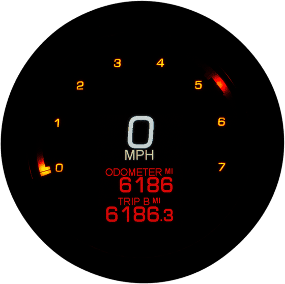 SOFTAIL FAT BOY (2004 - 2010) 4.5" tank mount speedometer | DAKOTA DIGITAL