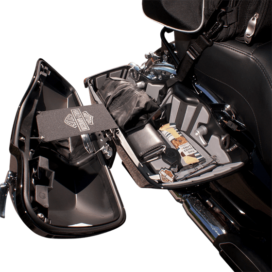 ELECTRA GLIDE ULTRA LIMITED LOW (2014 - 2022) grey shelf set for saddlebags (14-21 fl) | HARDSTREET