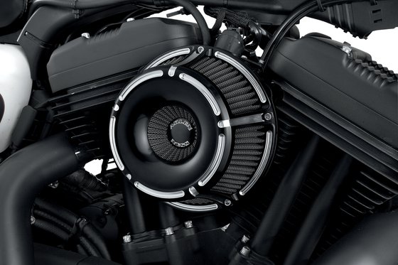 SPORTSTER FORTY-EIGHT (2010 - 2019) inverted big sucker slot track black air cleaner kit | ARLEN NESS