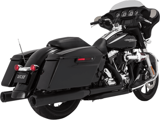 TRI GLIDE ULTRA CLASSIC/CVO (2009 - 2022) 4" black eliminator mufflers for harley fl (1995-2016) | VANCE & HINES