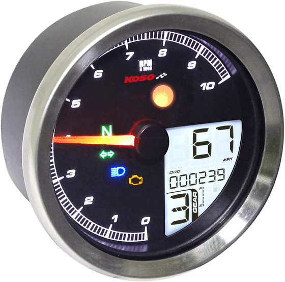 SPORTSTER 883 R ROADSTER (2004 - 2013) tachometer multi meter hd-04 bk | KOSO NORTH AMERICA