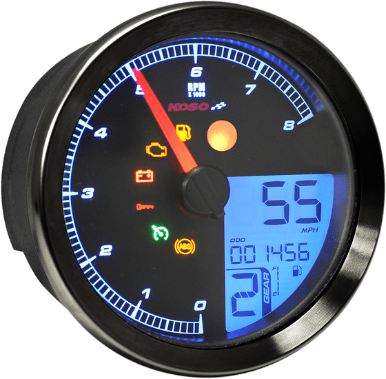 SPORTSTER 883 R ROADSTER (2004 - 2013) tachometer multi meter hd-04 bk | KOSO NORTH AMERICA