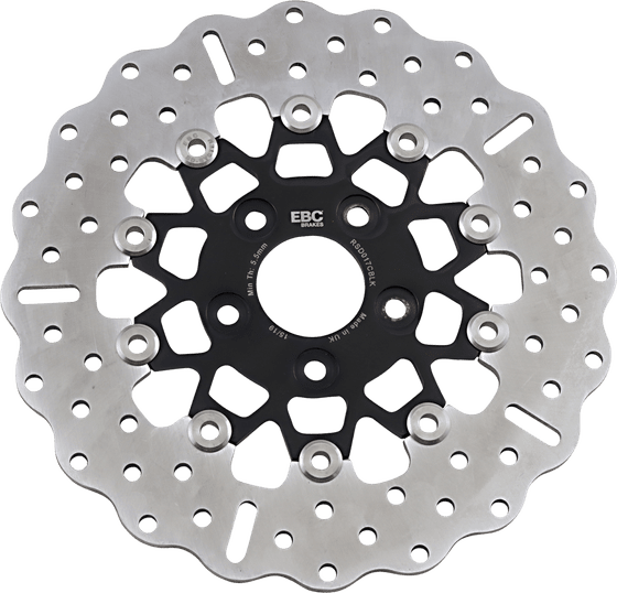 SOFTAIL CUSTOM (1987 - 1999) wave black brake rotor | EBC