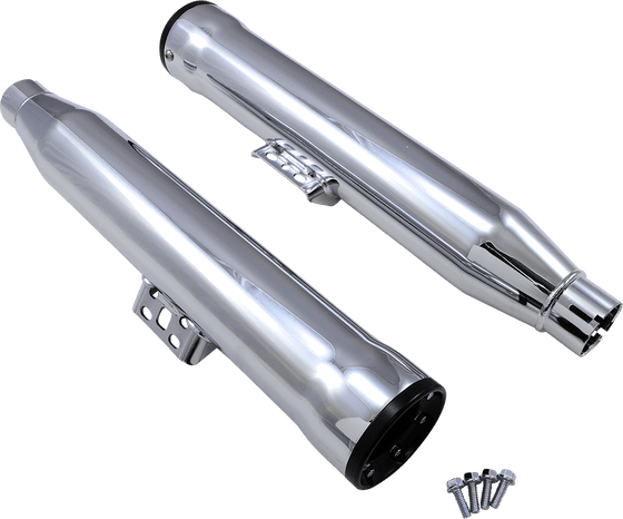 SOFTAIL SLIM (2018 - 2021) chrome slip-on mufflers | COBRA