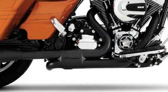 ROAD KING (2017 - 2020) slimline duals black header kit for 2017-up m8 | RINEHART RACING