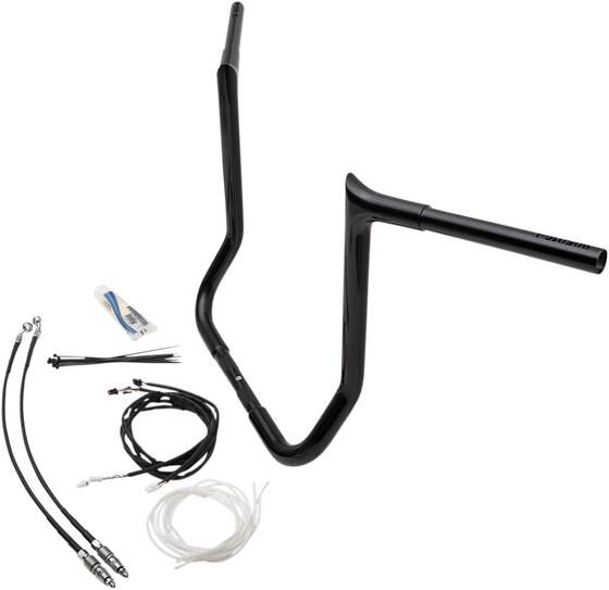 ELECTRA GLIDE ULTRA LIMITED LOW (2014 - 2020) 16" black pointed handlebar for harley davidson fl models | FAT BAGGERS INC.