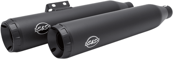 SOFTAIL BREAKOUT (2018 - 2022) grand national black ceramic slip-on muffler | S&S CYCLE