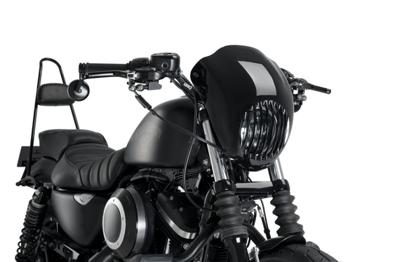 SPORTSTER 1200 IRON (2019 - 2021) 5-3/4 black headlight bezel | CUSTOM ACCES - MOTOACCES