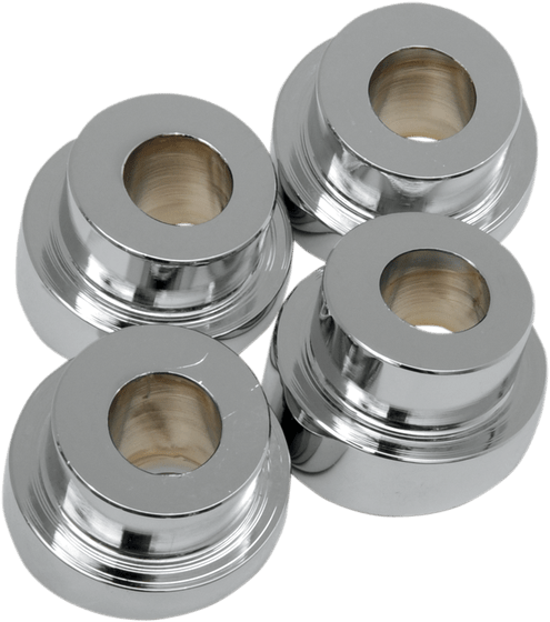 SOFTAIL FAT BOY (1990 - 2017) ten degree triple tree riser angle adapters chrome | LA CHOPPERS