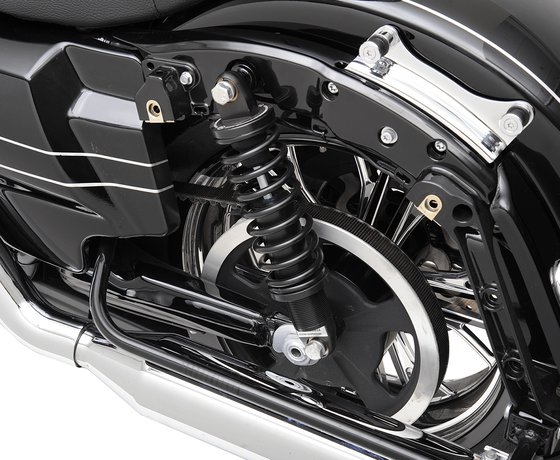 CVO SE ELECTRA GLIDE ULTRA LIMITED (2014 - 2021) "revo black rear shocks - heavy duty" | LEGEND SUSPENSION